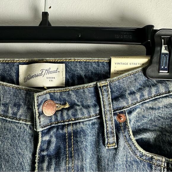 New Universal Thread Vintage Straight Leg Stretch Jeans Size 12/31 Regular Baggy - Picture 5 of 11